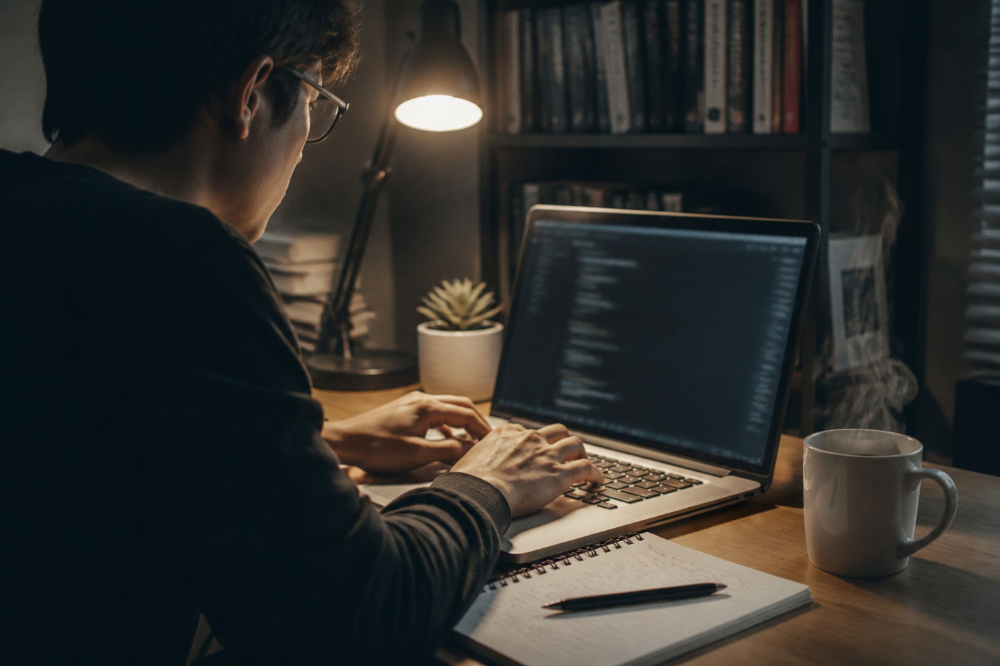 developer engaged with GitHub on dark web resources